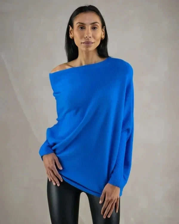 Asira - Asymmetrically Draped Sweater