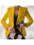 Stylish Blazer with Button Accents