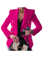 Stylish Blazer with Button Accents