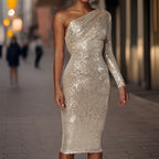 Elegant Sequin Evening Dress