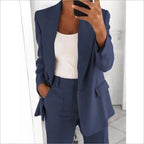 Blazer and Wide-Leg Pant Set