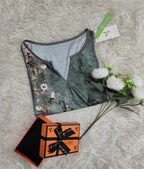 Floral Print Watercolor Sleeveless Top