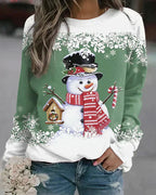 Freda - Colorful Snowman Sweater Design
