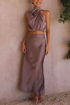 Inaia - Elegant Long Skirt Ensemble