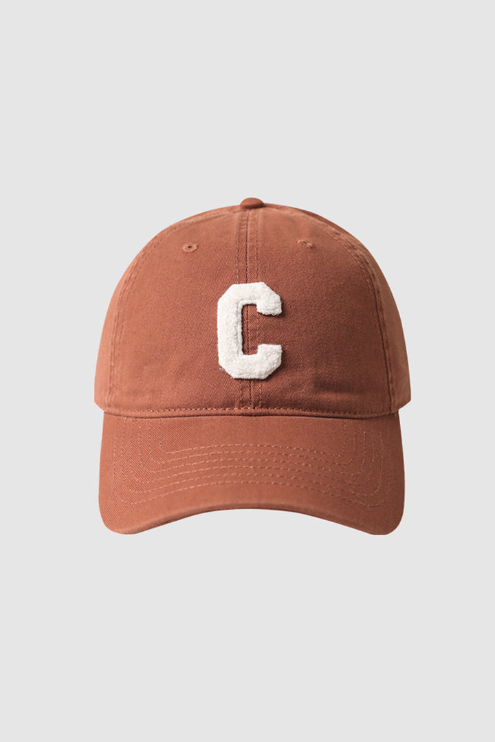 Embroidered Letter C Baseball Cap
