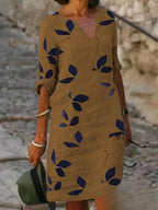 Women's Half Sleeve Floral Print Dress