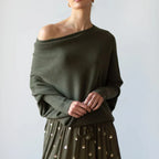 Asira - Asymmetrically Draped Sweater