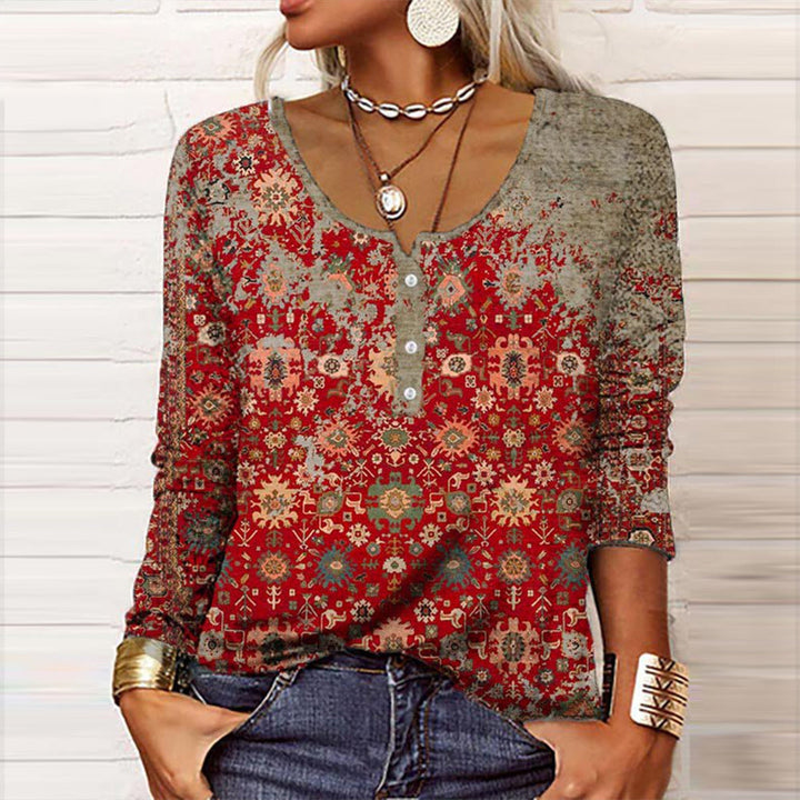 Stylish Aztec Print Sweater