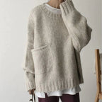 Comfy Oversized Sweater with a Handy Pocket