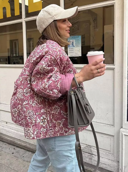 Women's Warm Insulated Jacket for Fall and Winter