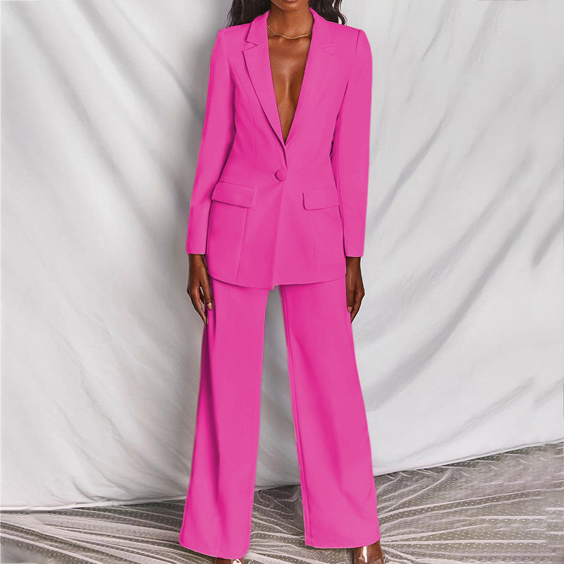 Hayley - Chic Women's Two-Piece Blazer and Trousers Set