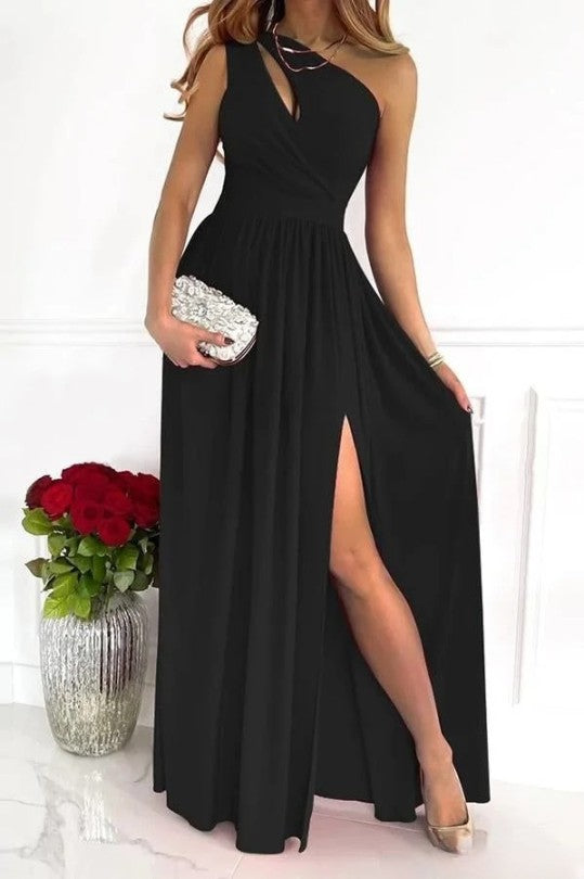 Elegant One-Shoulder Evening Dress by Novella