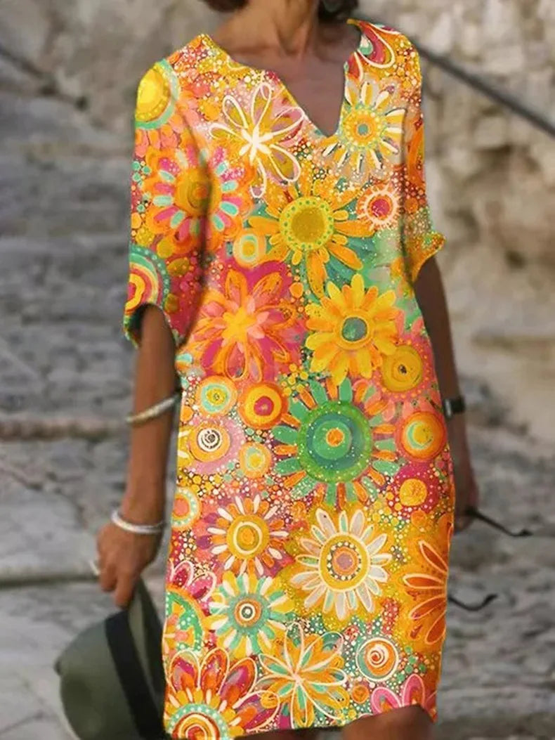Chic Floral Dress - Comfortable Fit with Stunning Design
