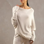 Asira - Asymmetrically Draped Sweater