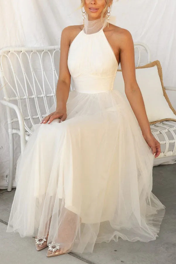 Off-the-Shoulder Evening Dress