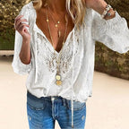 Lace-Accented Women's Top