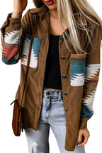 Aztec-Inspired Corduroy Jacket