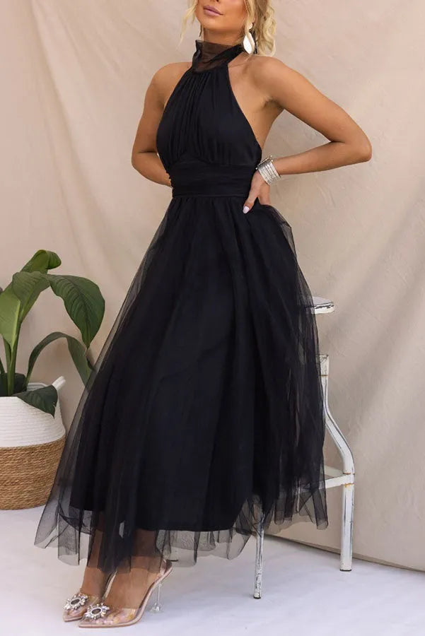 Off-the-Shoulder Evening Dress