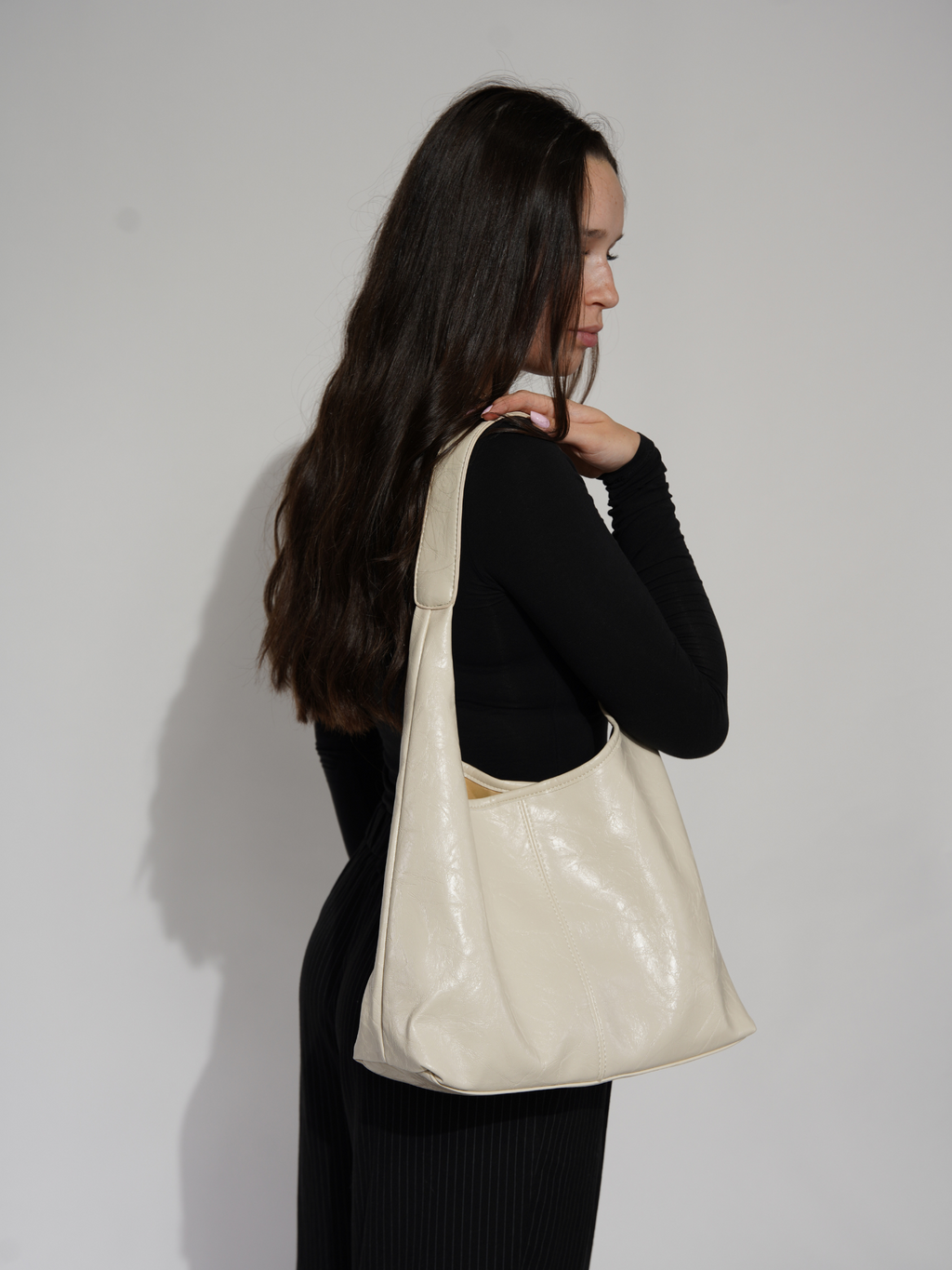 Retro Distressed Leather Tote Bag