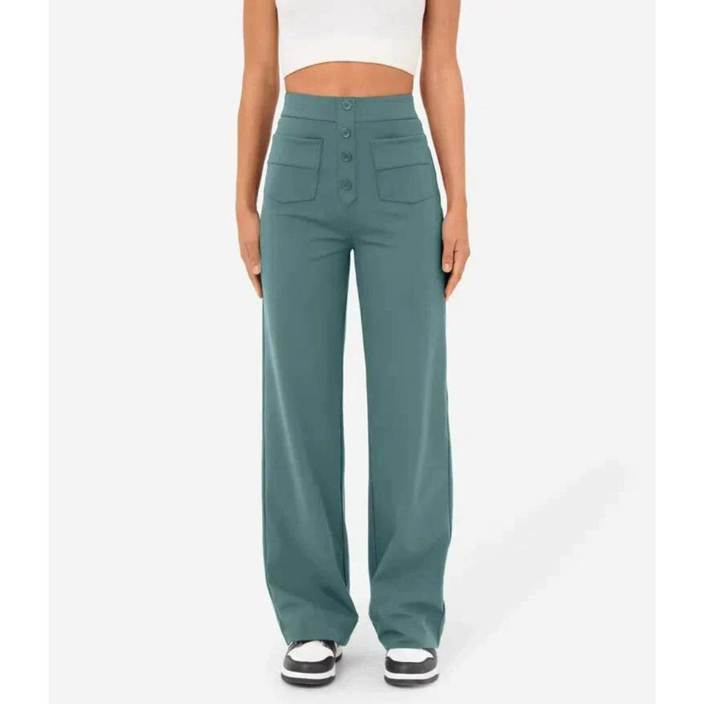 Flexible High-Waisted Pants