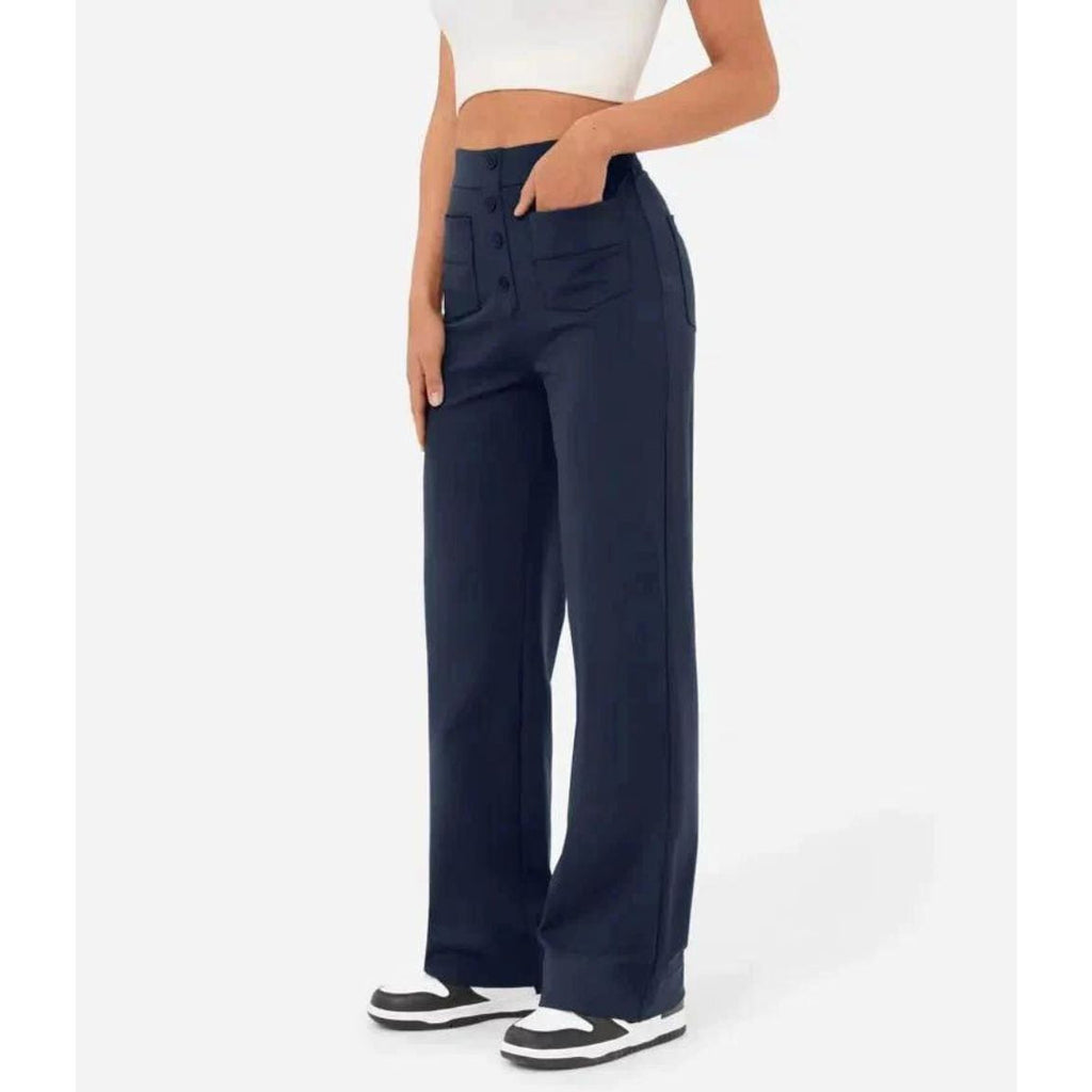 Flexible High-Waisted Pants