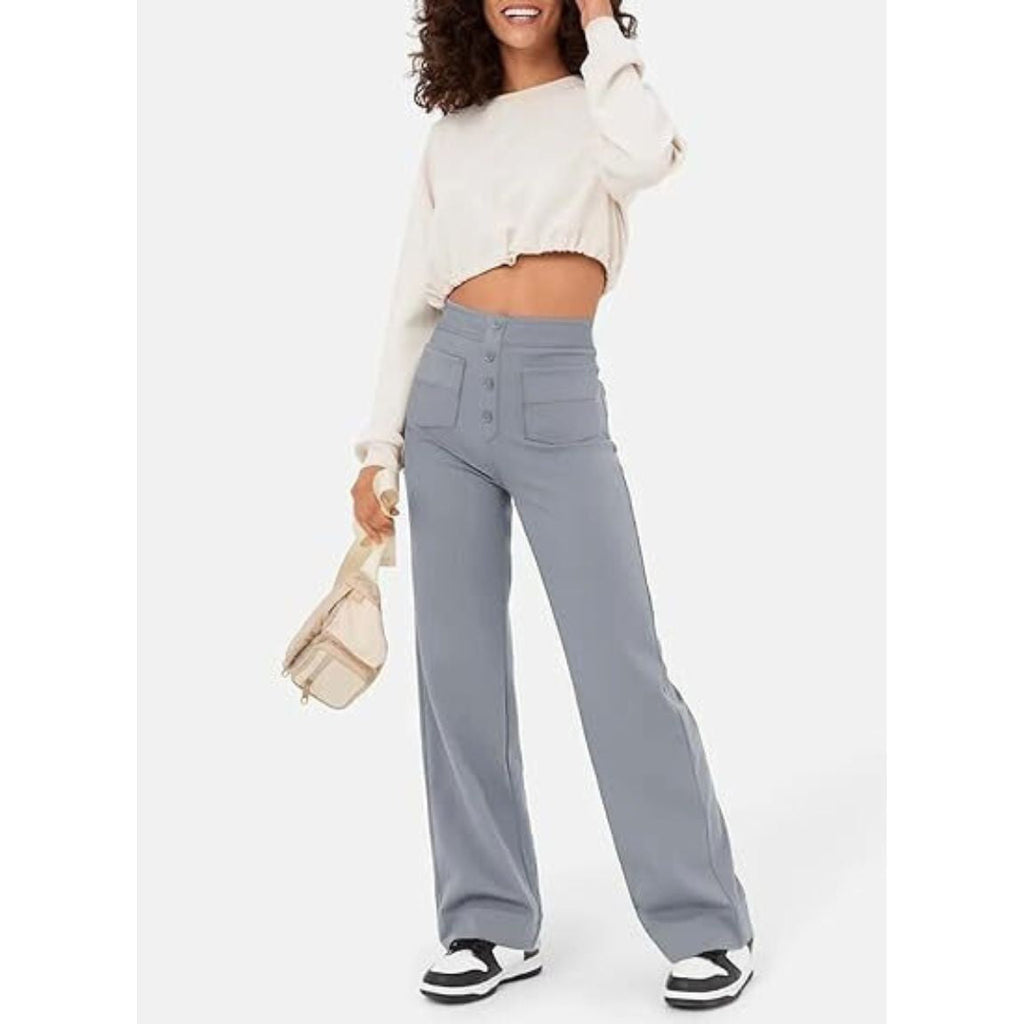 Flexible High-Waisted Pants