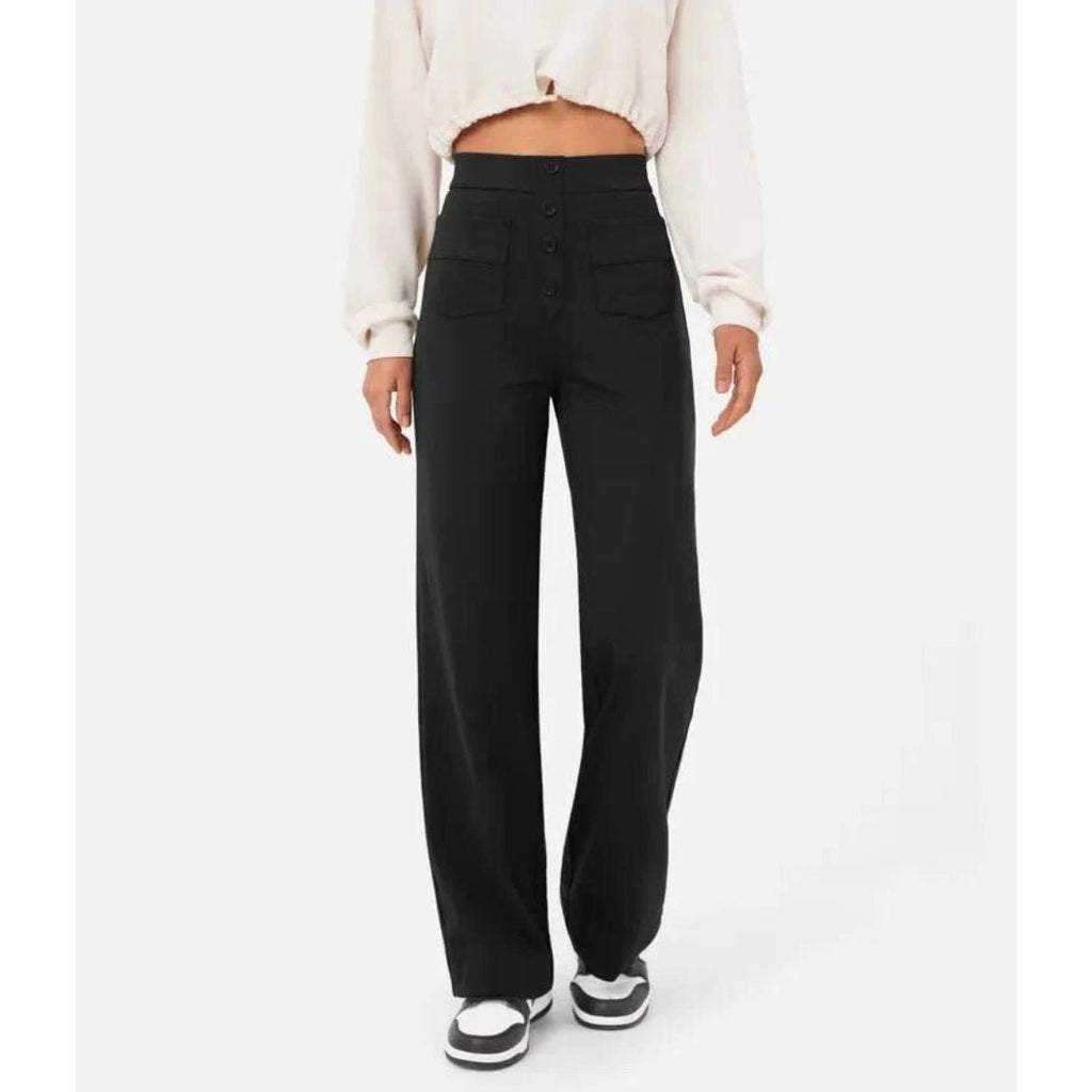 Flexible High-Waisted Pants