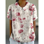 Pastoral Floral Cotton Blouse