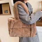 Dante Plush Handbag | Chic Winter Accessory for Women