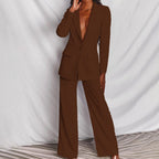 Hayley - Chic Women's Two-Piece Blazer and Trousers Set