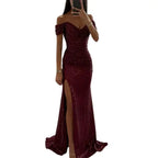 Elegant V-Neck Evening Dress