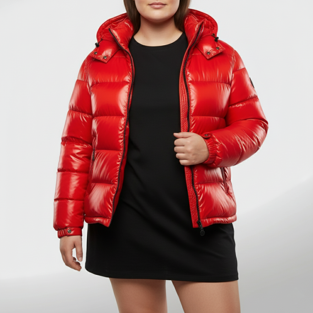 Plus Size Women's Insulated Puffer Coat