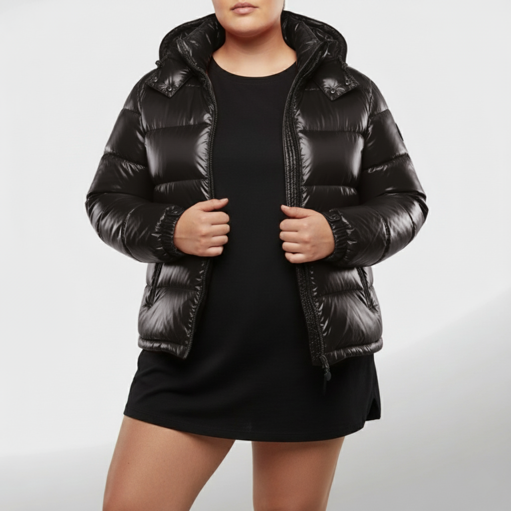 Plus Size Women's Insulated Puffer Coat
