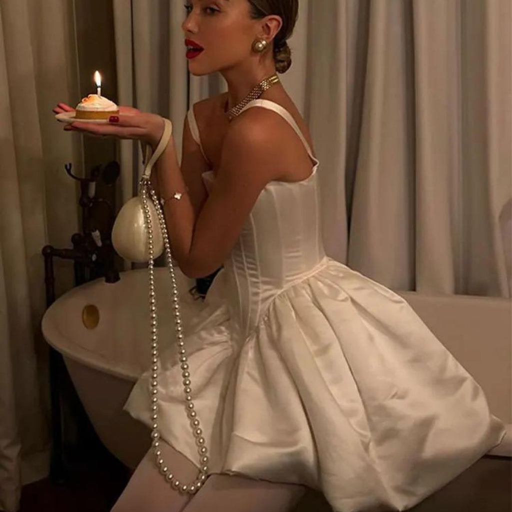 Corset-Inspired Structured Dress