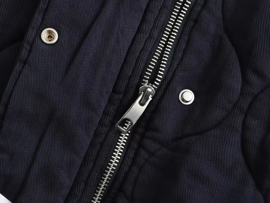 Destiny - Cotton Jacket with Round Neck