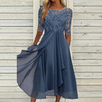 Chic Dark Blue Evening Dress