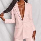 Hayley - Chic Women's Two-Piece Blazer and Trousers Set
