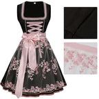 Floral Print Dirndl Dress for Oktoberfest Festivities