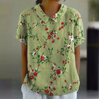 Botanical Pattern Cotton Top