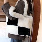 Dante Plush Handbag | Chic Winter Accessory for Women