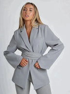 Stylish Belted Blazer