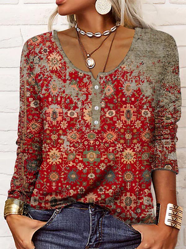 Stylish Aztec Print Sweater