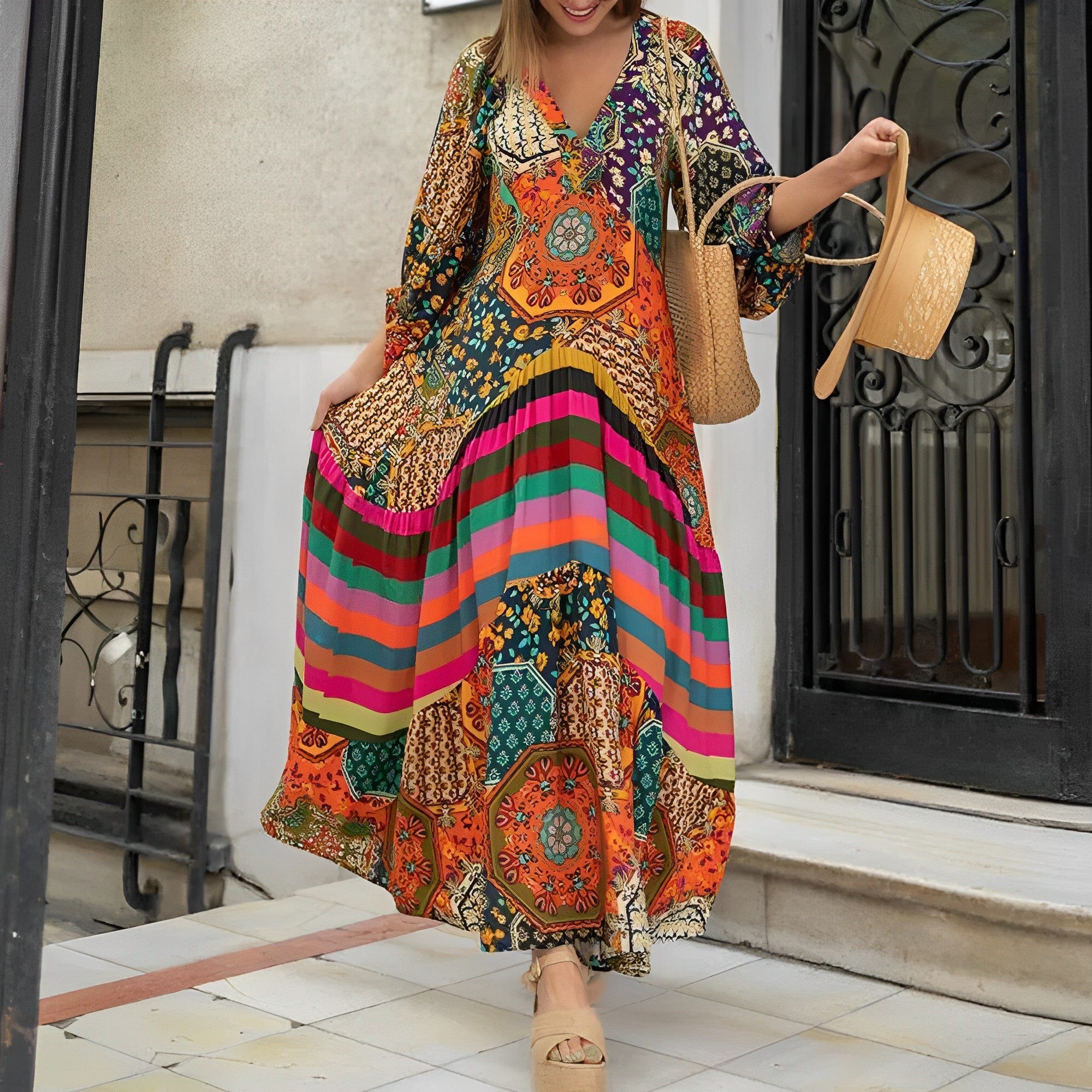 Elegant Bohemian Chic Dress