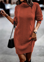 Women's Ribbed Knit Sweater Dress
